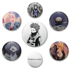 Anime My Hero Academia Soft Button Pins personalizzabile Decor spilla spilla distintivo in plastica per vestiti accessori gioielli regali