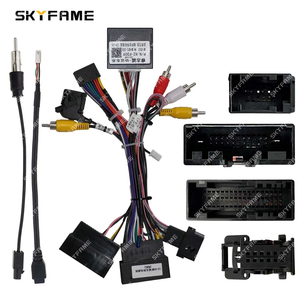 

SKYFAME 16Pin Car Wiring Harness Adapter Power Cable Canbus Box For Ford Focus Kuga Edge Explorer Fiesta Escape RZ-FD09