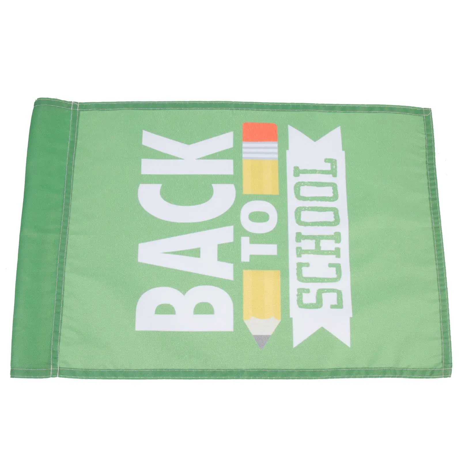 2Pcs Back to School Garden Flags High-Quality Polyester Hanging Flag Banner Small Exquisite Design Easy Storage Campus Outdoor