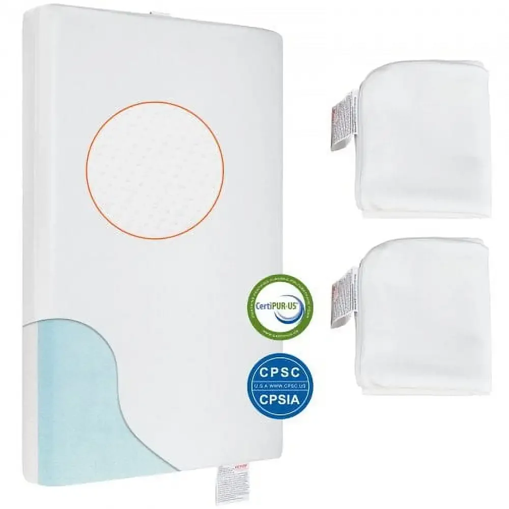 

Two-sided Breathable Toddler Mattress of Memory Foam, Baby Mattress for Infant and Toddler with 2 Waterproof Covers