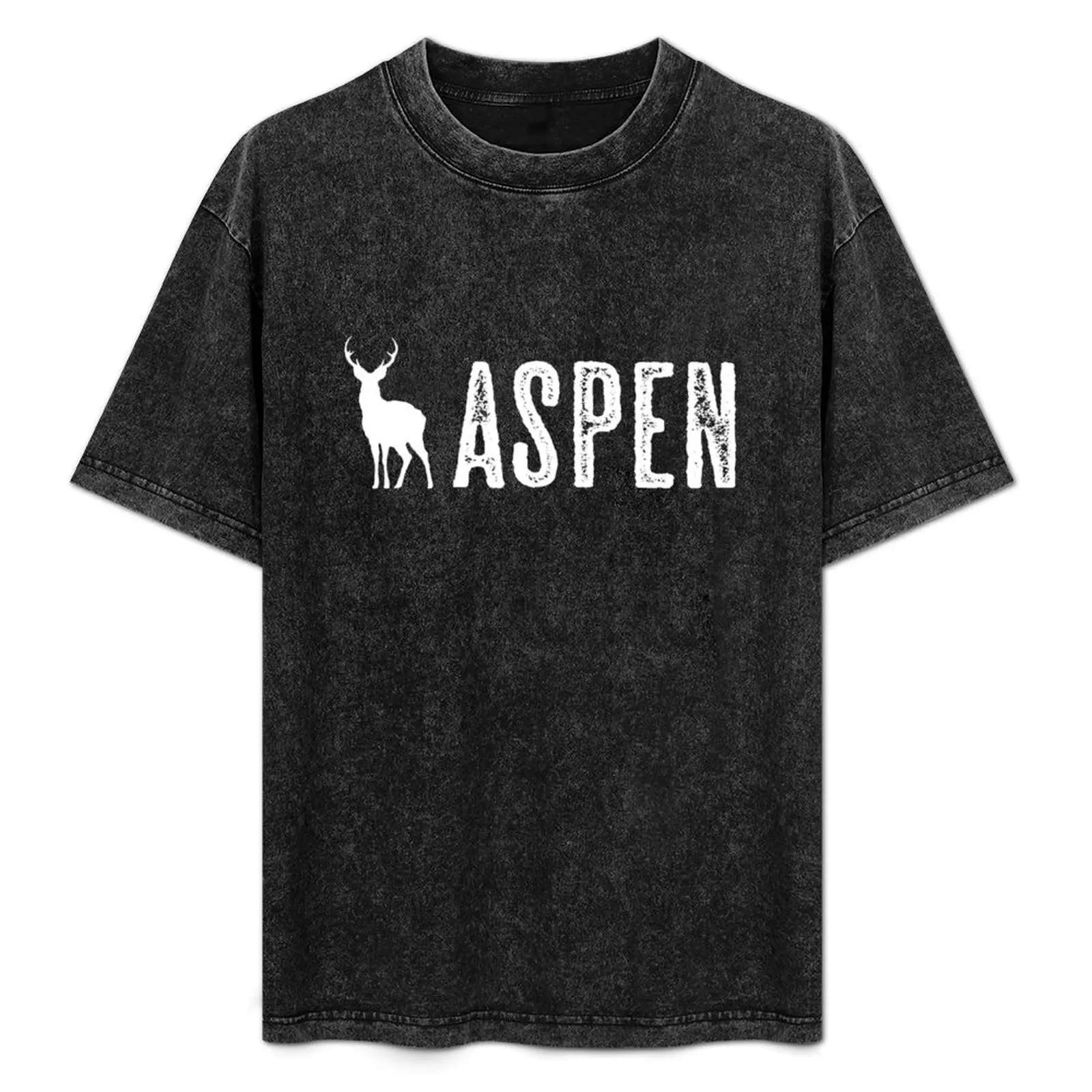 

Deer: Aspen, Colorado T-Shirt vintage anime shirt topping animal prinfor boys men tshirt