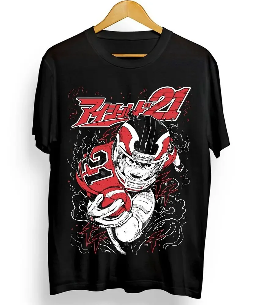 New Limited Eyeshield 21 T-shirt Hiruma Taro Raimon Suzuna Gift Shirt All Size