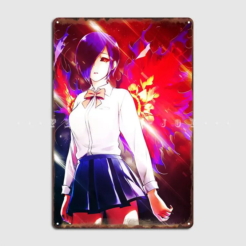 Ghoul Touka Kirishima Metal Sign Cinema Garage Living Room Printing Painting Décor Tin Sign Posters