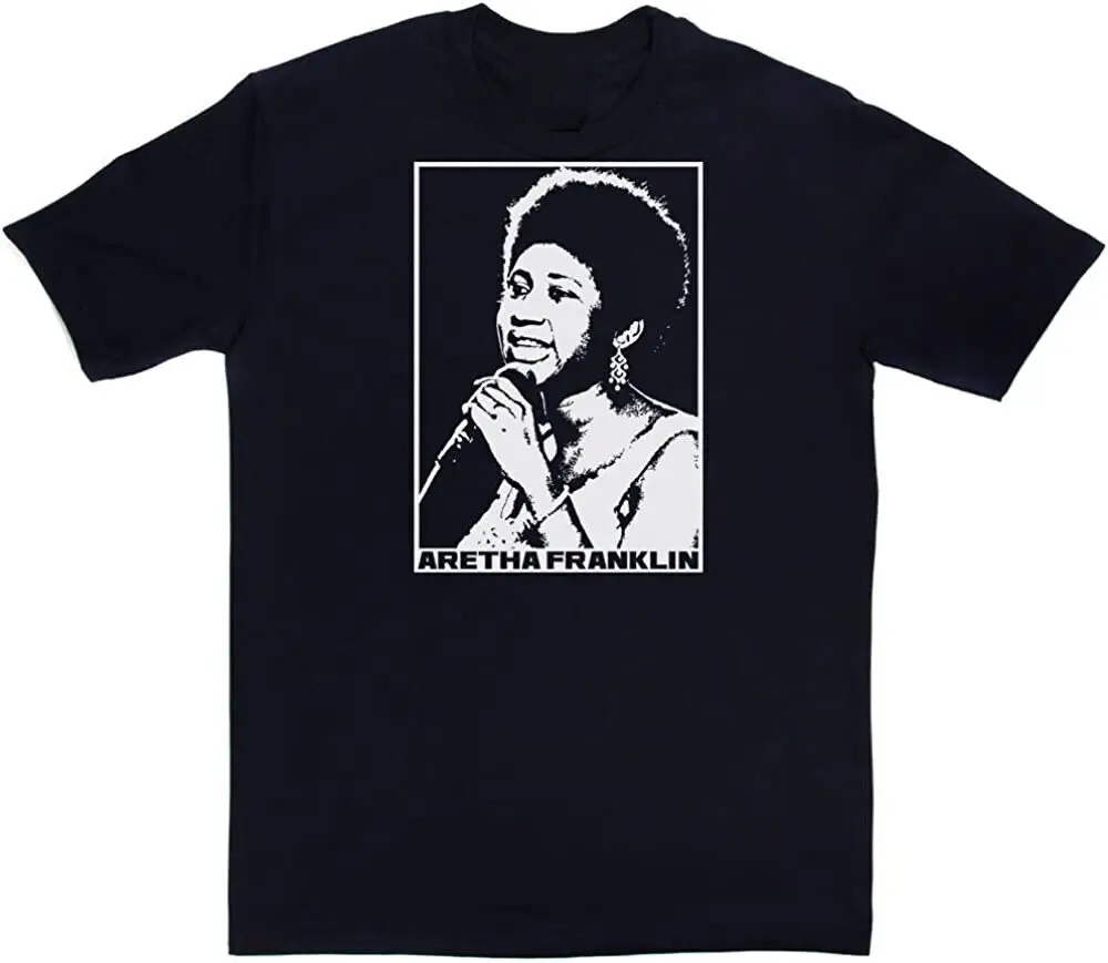 

Aretha Franklin Men T-shirt Black Short Sleeve S-5XL 1F656