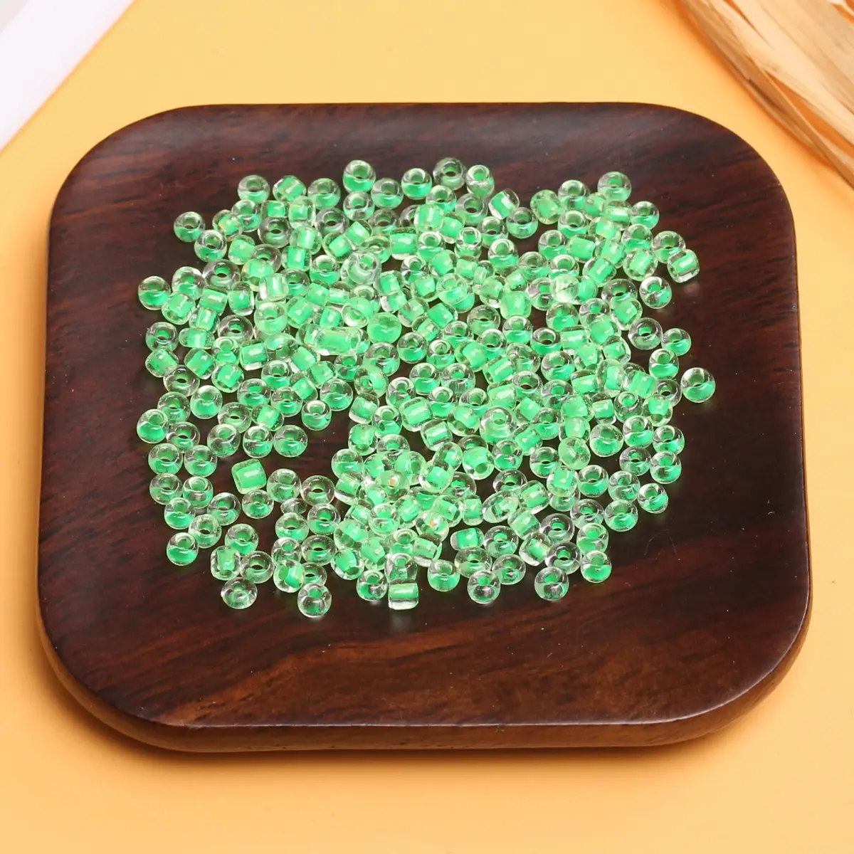 450g/pack 2mm/3mm/4mm Dye Core Glass Loose Seed Beads Pendant DIY Necklace Bracelet Earring Jewelry Making Accessories