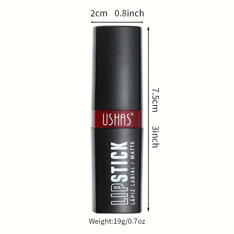 Halloween Party Dark High Saturarion Coverage Matte Lasting Lipstick Waterproof Estancia Black Lipgloss Cosmetic Magic Makeup