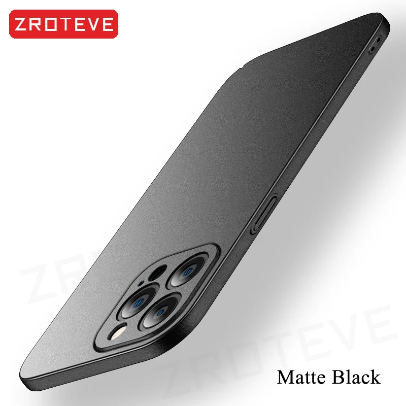 Handyhüllen für iPhone Air 17 16 18 Pro Max 17e 16e 15 14 Plus 13 Mini, ZROTEVE Ultradünne Matte Hartschale aus Kunststoff – Detail 25