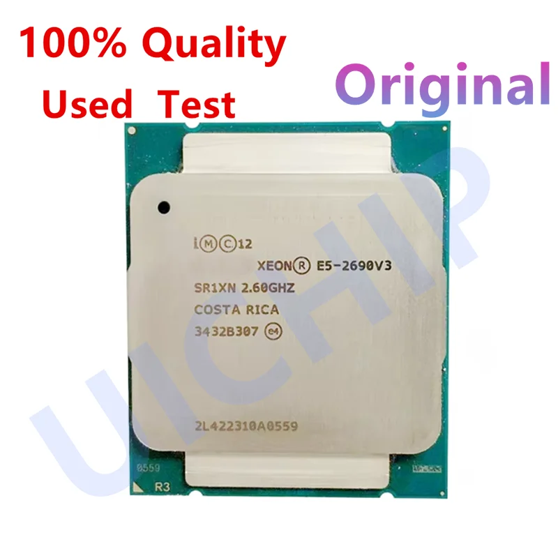 Xeon E5 2690 V3 2.6Ghz 12 Core 30MB LGA 2011-3 prosesor SR1XN