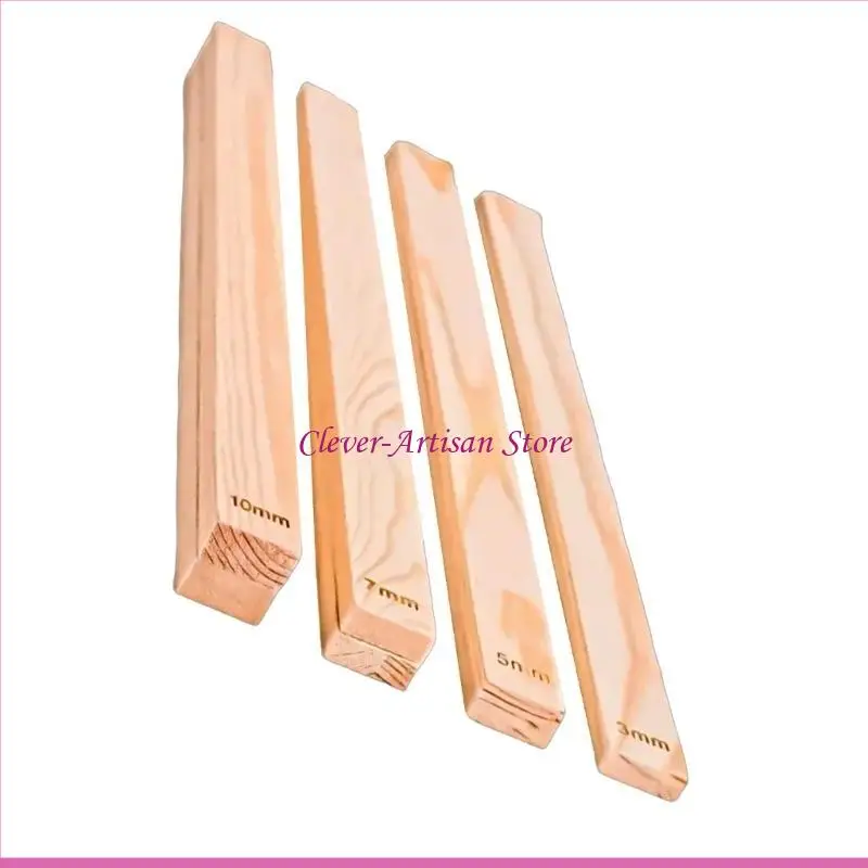 E06B 8PCS 3/5/7/10mm木材ローリングピンガイド陶器ポリマー粘土の厚さのための陶器ツールクレイツールマッドボードツール
