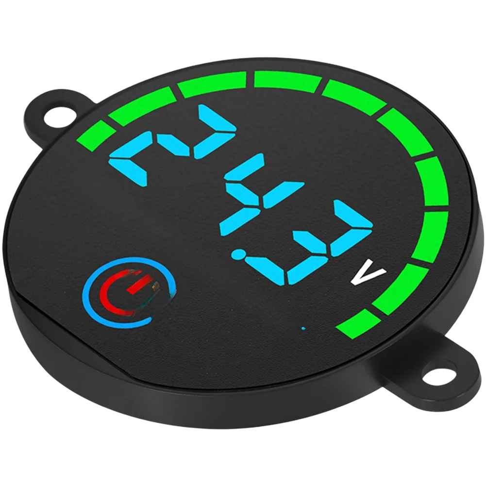 DC7-55V Power Cell Voltage Indicator Panel with LED Display Compact Size 30x30x3mm for Battery Management Systems