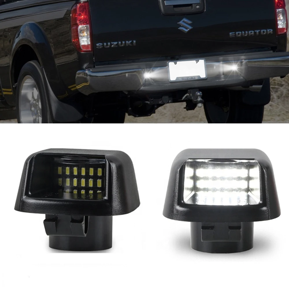 

18SMD LED Car Number License Plate Lights for Nissan Navara D40 Frontier Armada Titan Xterra Suzuki Equator Error Free