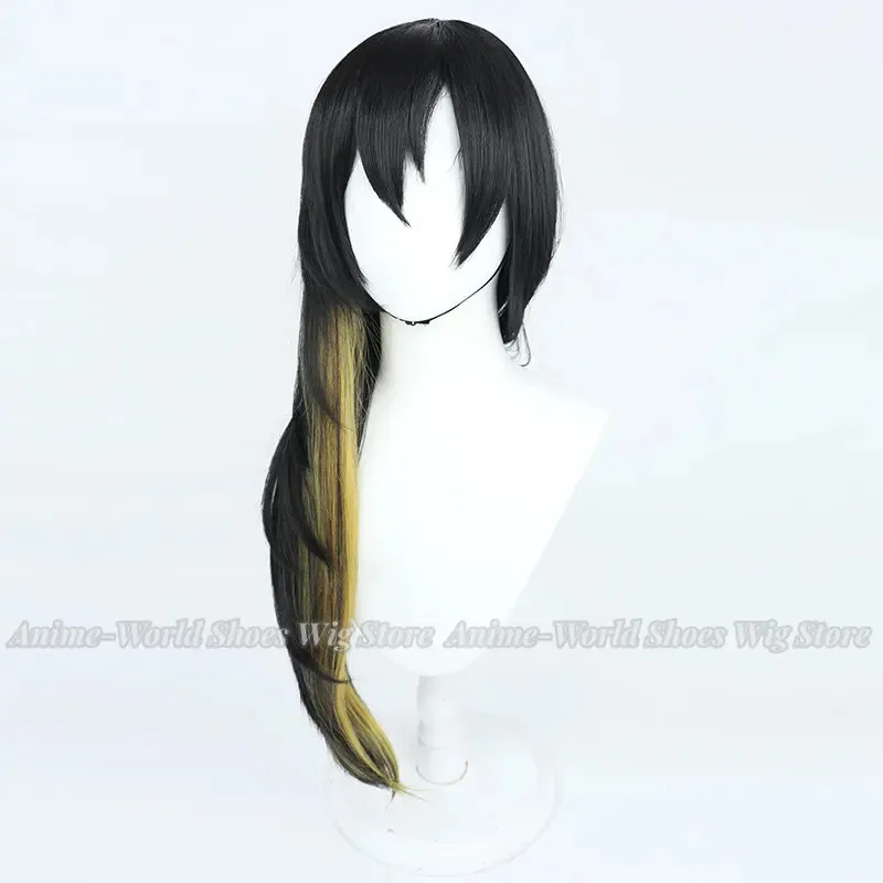 Game Lobotomy Corporation Binah Cosplay Wig Monster Management Simulation Sephirah Short Black Heat Resistant Cosplay Wig