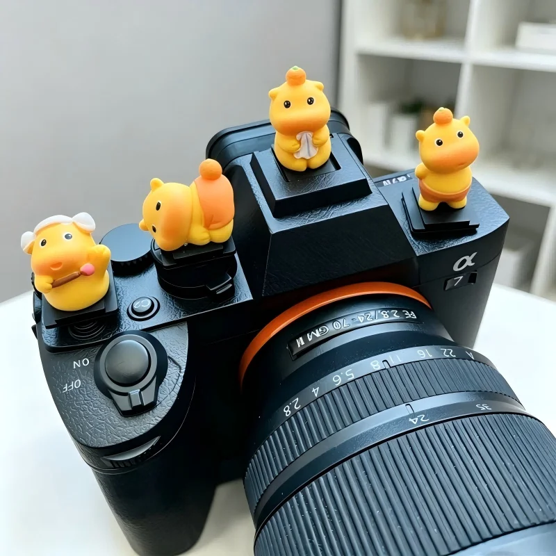 Cute Lulu Series Hot Shoe Cover ABS Resin Dustproof for CanonR8/50 NikonZ30/50 Sony A7M4 Fuji DSLR Mirrorless Camera Accessories