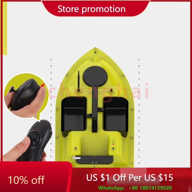 

Intelligent GPS Nesting Boat Automatic Slot One-Click Return Free Hook Fixed Speed Cruise Remote Control 500m Fishing Bait Boats