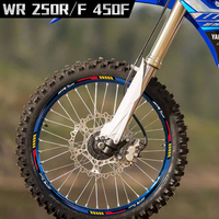 21/18 Motorcycle Wheel Sticker Decal Reflective Motocross Rim Stripe Tape For WR250R WR250F WR450F WR 250R 250F 450F