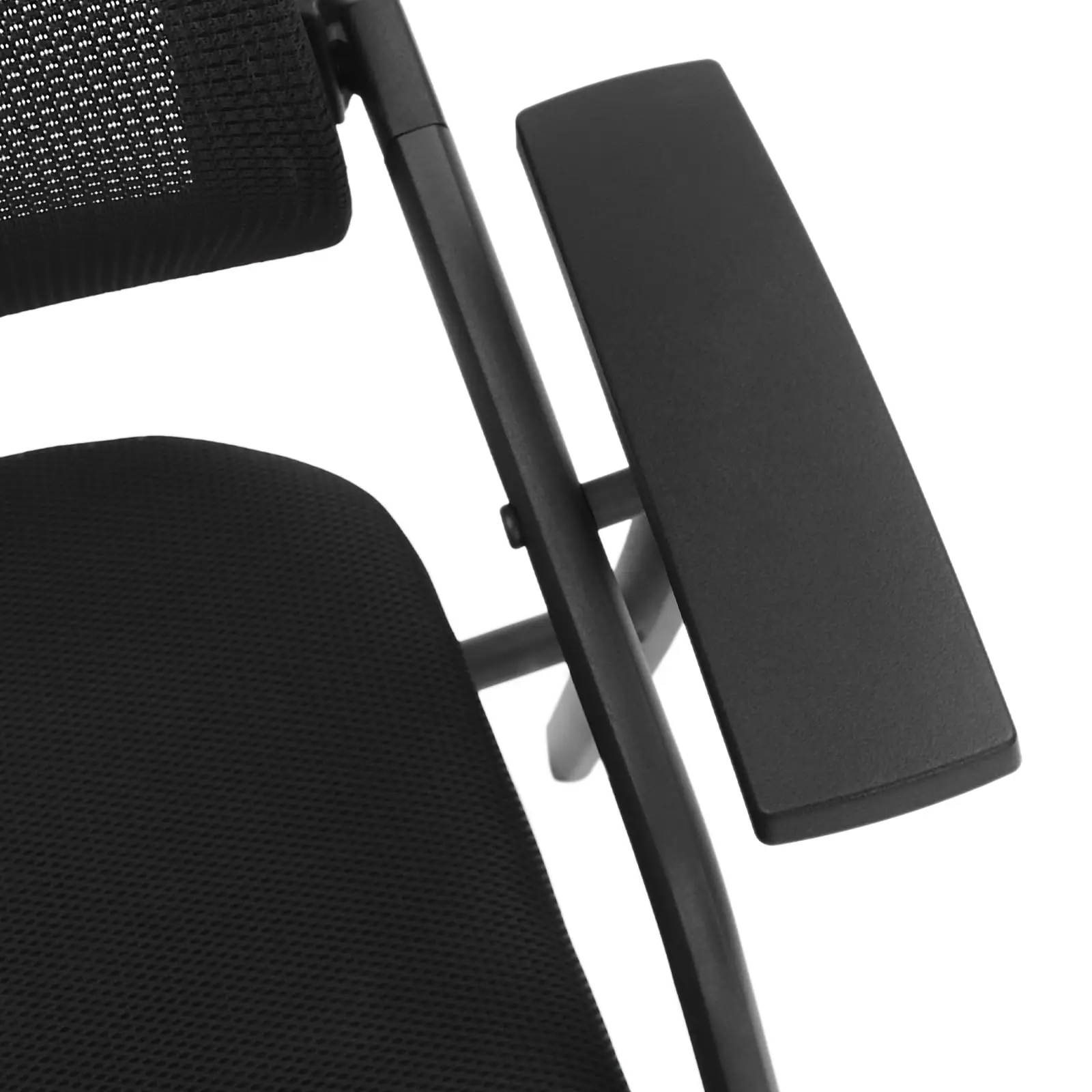 Confezione da 2 sedie pieghevoli Sedie per sala conferenze resistenti da 485 libbre, sedie da ufficio pieghevoli con braccioli larghi, sedia da scrivania nera