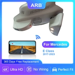 Samochodowa kamera samochodowa do Mercedes Benz E Class W213 (5 generacji) 2023 2022 2021 2020 2019 2018 2017, ARB 4K DVR do Benz, WIFI Connect