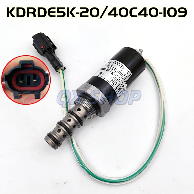 

Solenoid Valve KDRDE5K-20/40C04-109 14574269 For EC210B EC240B EC290B EC380D EC480D Proportional Solenoid Valve