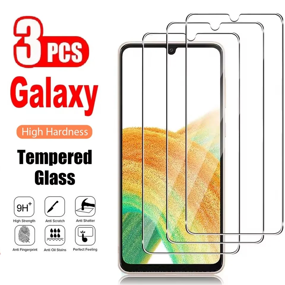 3 piezas de vidrio templado HD para Samsung Galaxy A02 A03s A12 Nacho A22 4G 5G A32 A42 Protector de pantalla