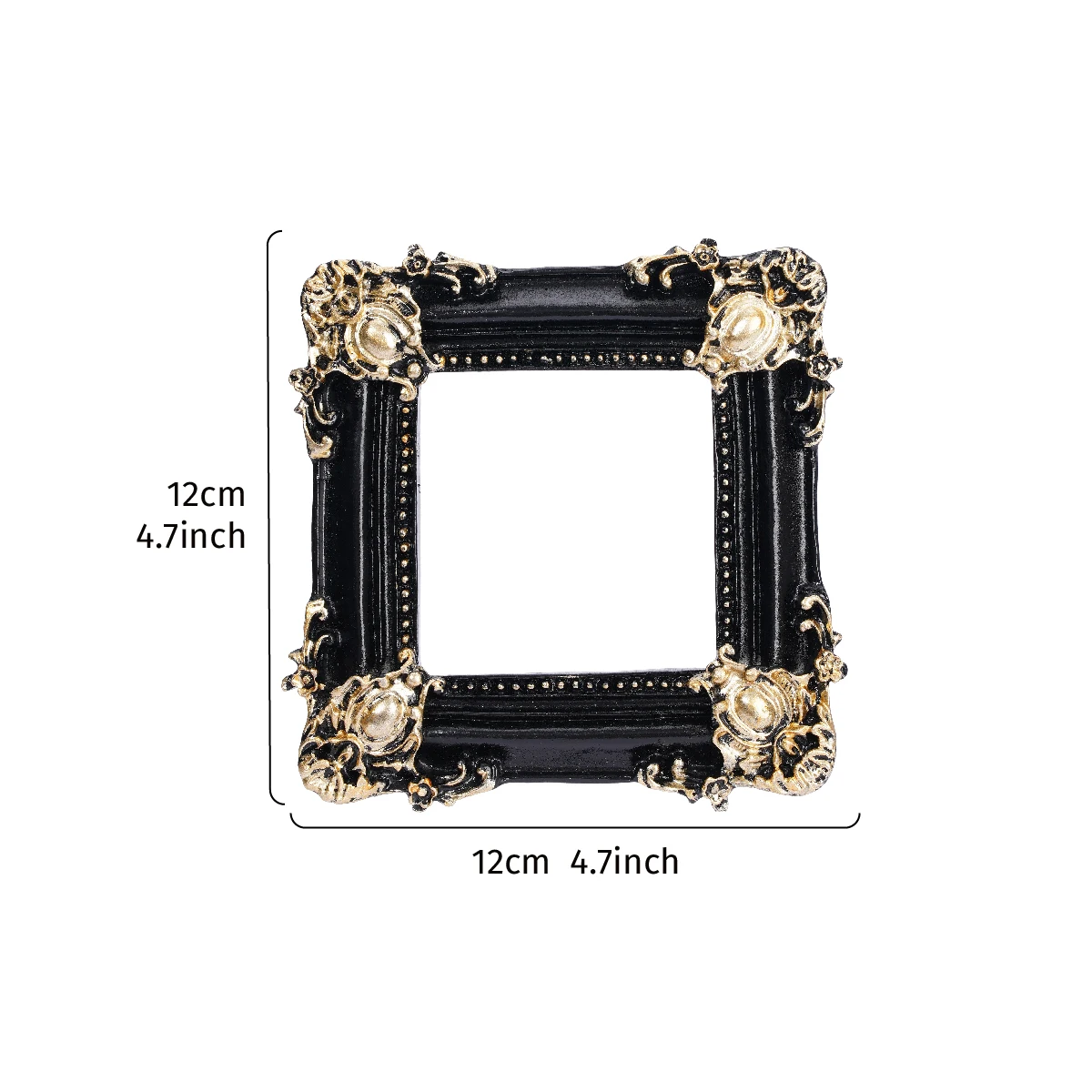 Halloween Decor Resin Material Black Oval Frame