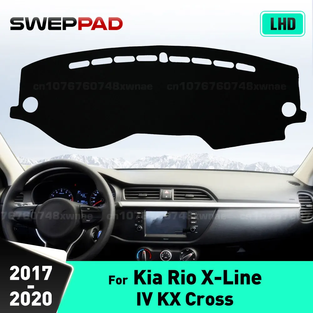 

Для Kia Rio X-Line IV KX Cross 2017 2018 2019 2020 автомобильный чехол для приборной панели, коврик для приборной панели, солнцезащитный козырек, анти-УФ-козырь, автомобильные аксессуары