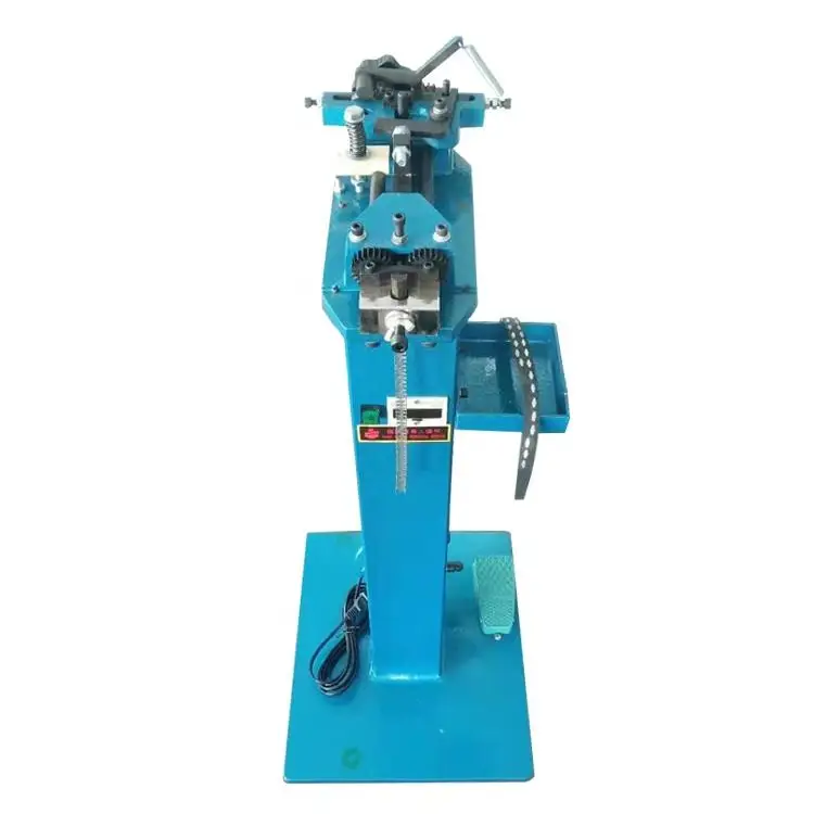 Leather Belt Looping Buckle Stapling Nailing Machine Leather Belt Making Machinery Belt Loop Staple Machine