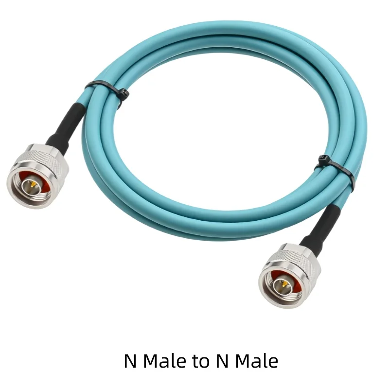 Sky Blue RG223 High Frequency Soft Test Cable N Male to Female Extension Cable 0-12G Low Attenuation Double Shielded RF Cable