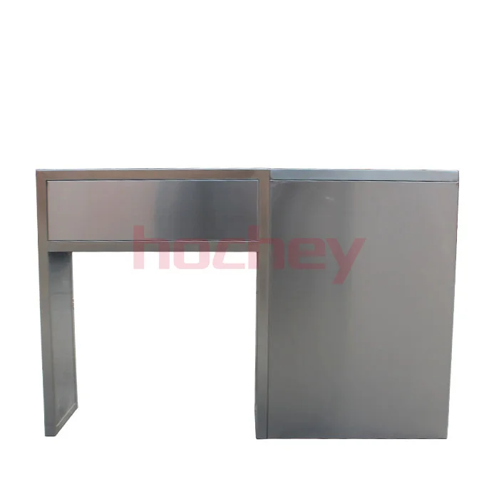 MT MEDICAL Veterinary Examination Table Hydraulic Stainless Steel Corner Pet Examination Station