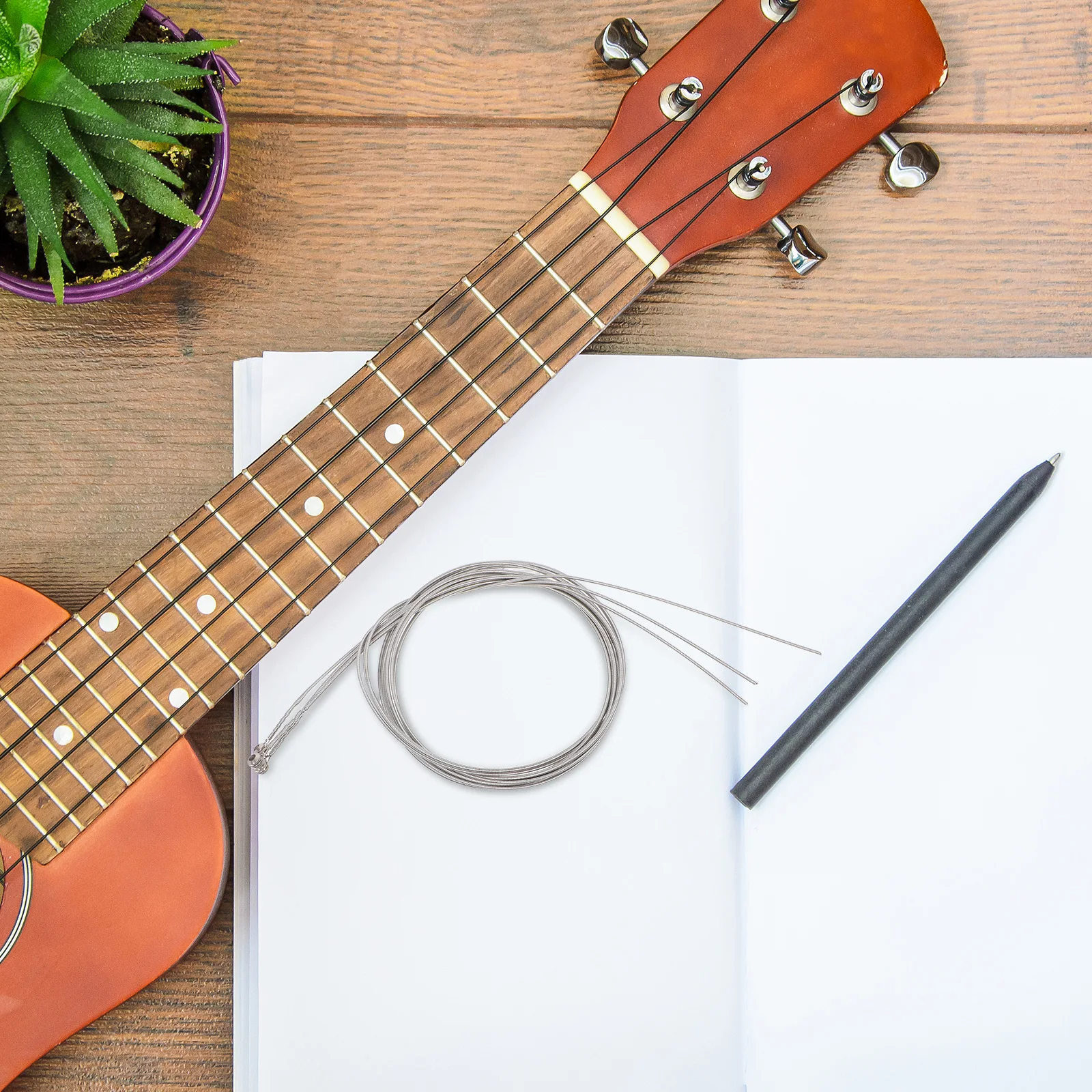 

5 Pcs 5-string Electric Bass Strings Spare Parts Guitar Stainless Steel Accessories Accessory