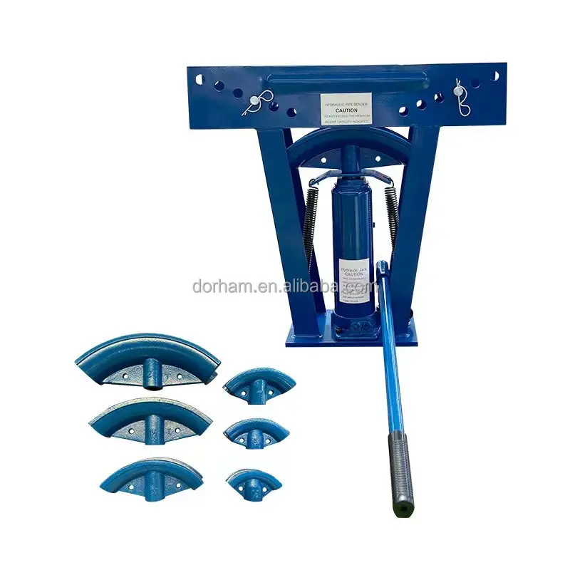 Dorham Machinery HB-16 Manual Hydraulic Pipe Bender 16T Heavy Duty Pipe Bender, Bottle Jack Type Bender Machine