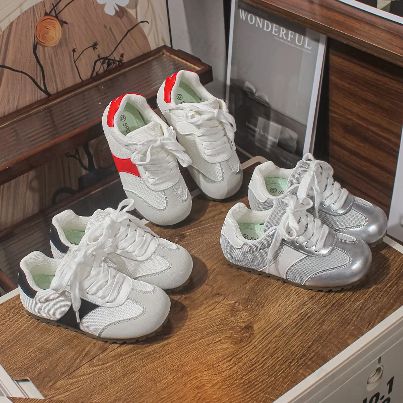 

Children Casual Sneakers Kids Sports Shoes Anti Slip Platform Breathable Lightweight Baby Walking Shoes Boys Girls Flat Shoes