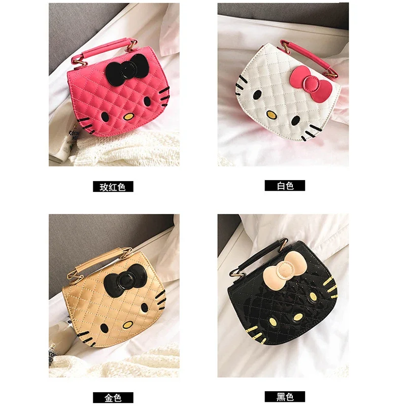 

Сумка на плечо Hello Kitty для девочек, милый мультяшный водонепроницаемый мессенджер, модная детская аниме Сумочка, праздничный подарок, подарок на день рождения