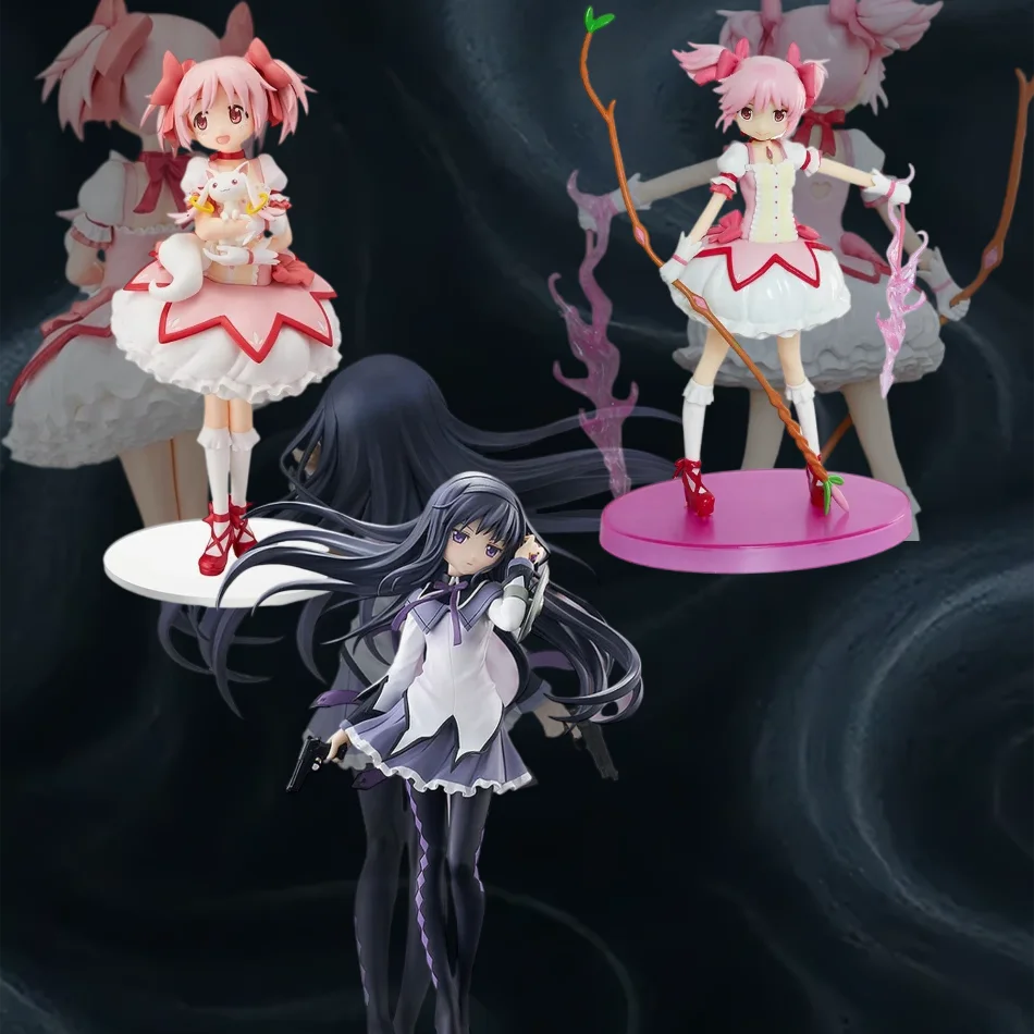 Figura de Anime Puella Magi Madoka Magica, 17cm, Akemi Homura, figura de acción de Pvc, modelo Kawaii, muñeca decorativa, juguete para niños, regalo de Navidad