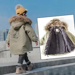 Nuovo di alta qualità inverno bambino ragazzo cappotti giacca Parka Big Kids Thicking cappotto caldo 6 8 10 12 14 anni Puffer capispalla con cappuccio