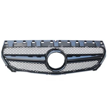 

Brand New Black Front Hood Bumper Kidney Center Grille Grills For Mercedes Benz CLA-CLASS W117 AMG 2013-2016