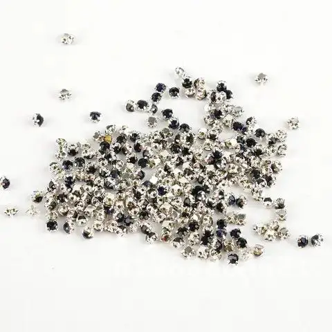 

240pcs Sew on Rhinestone With Silvery Claw 4mm Crystal Glass For Clothes Craft Decoration