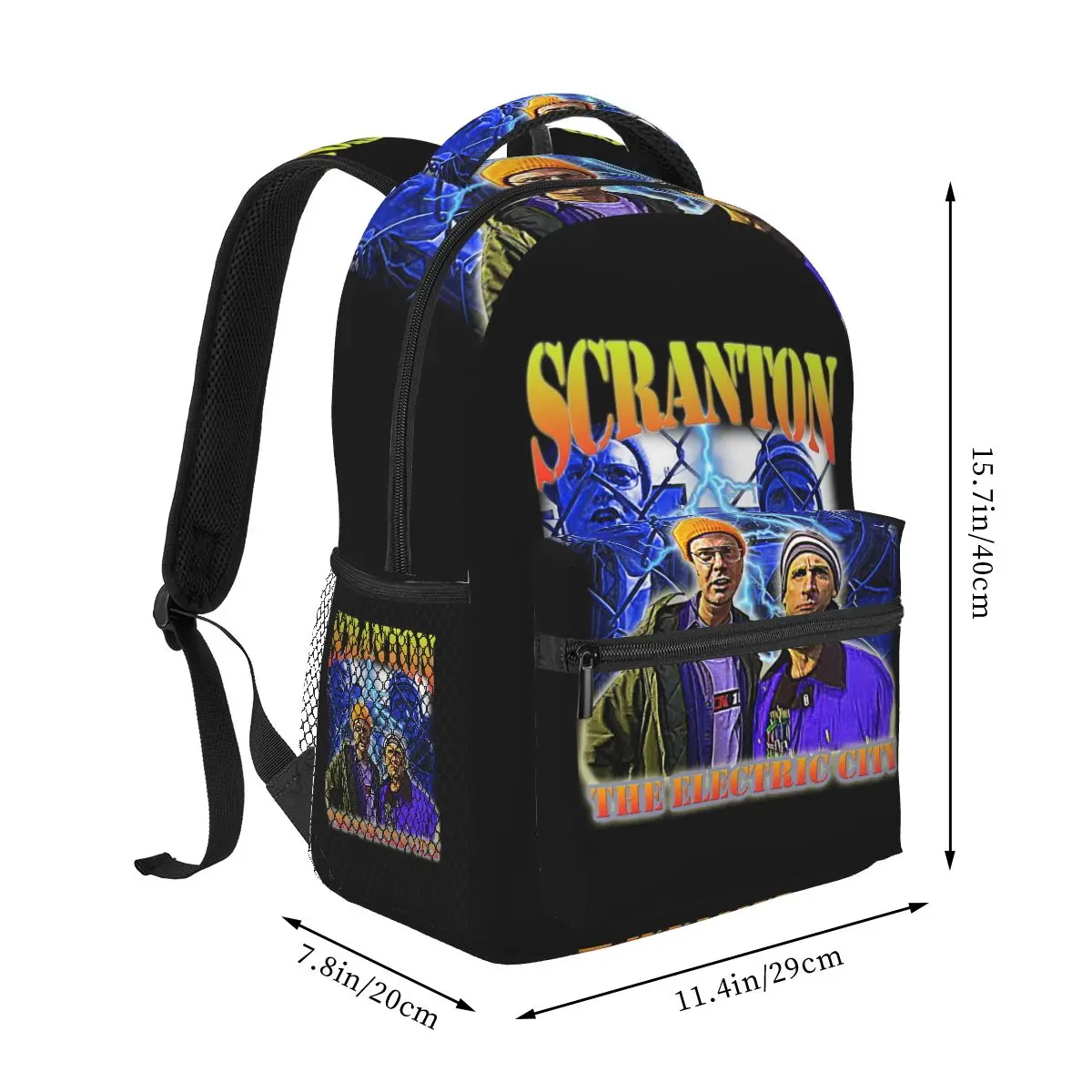 TV Series The Office Scranton The Electric City Backpack Student Boys Girls BookBag Children School Bag Shoulder Bags For Unisex