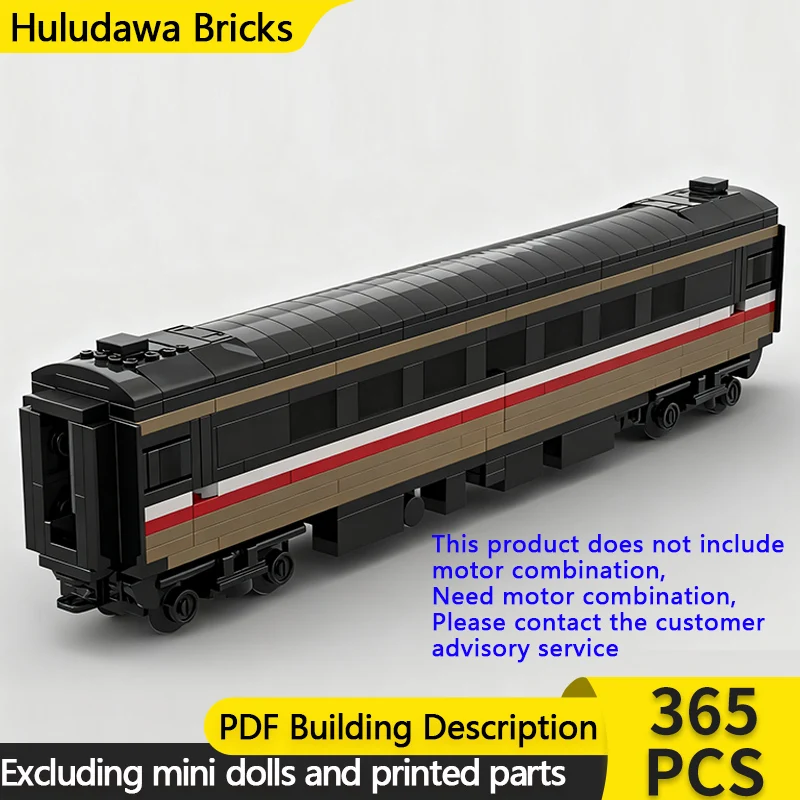 

Модель городской автомобиль MOC, строительные кирпичи, железная дорога BR MK2, пассажирская карета, модульная технология, подарки, праздник, сборка, детский игрушечный костюм