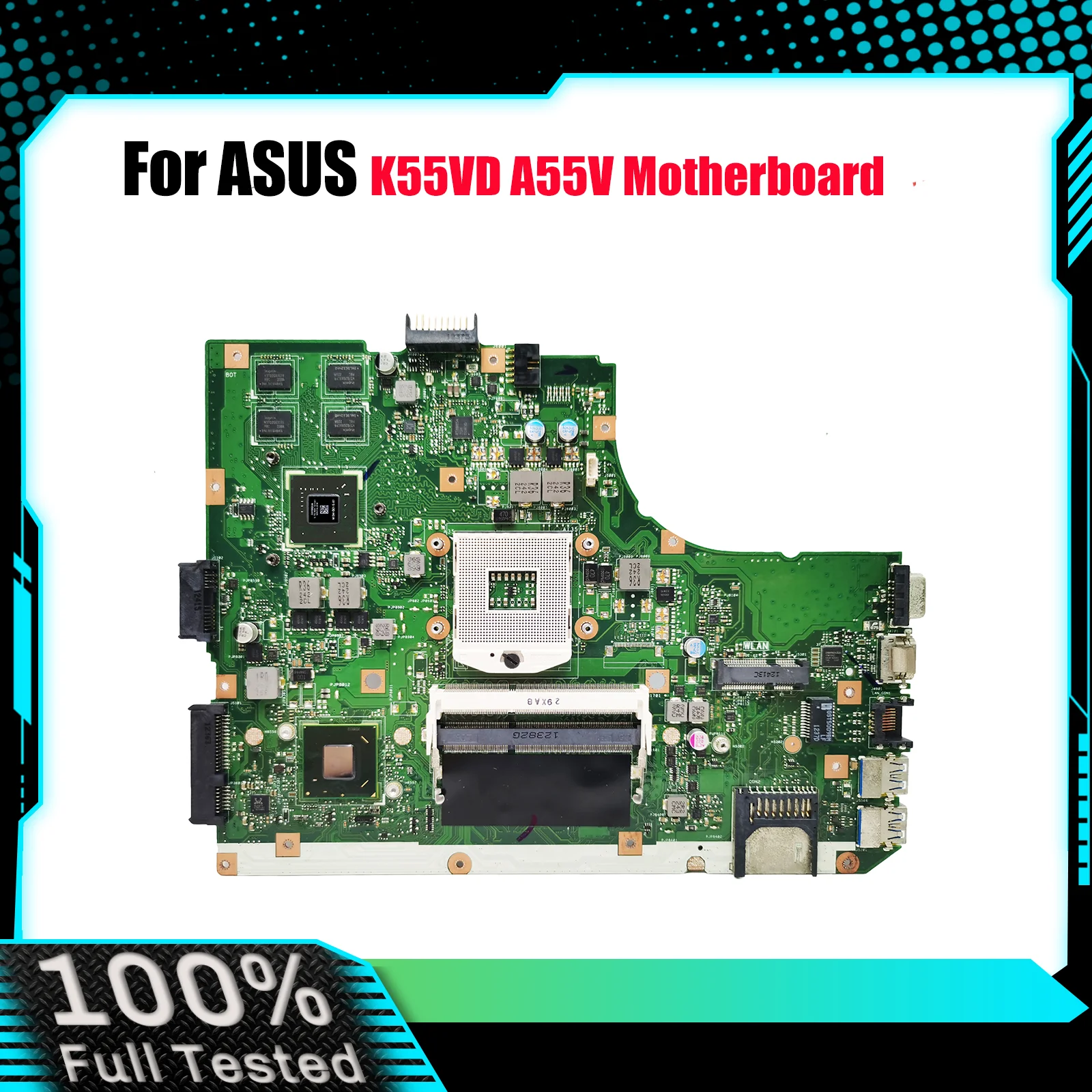 

Материнская плата для ноутбука K55VD для ASUS K55VJ K55VD K55VM K55V, материнская плата для ноутбука Цей товар в наличии, 100% тестирование, ОК, быстрая доставка