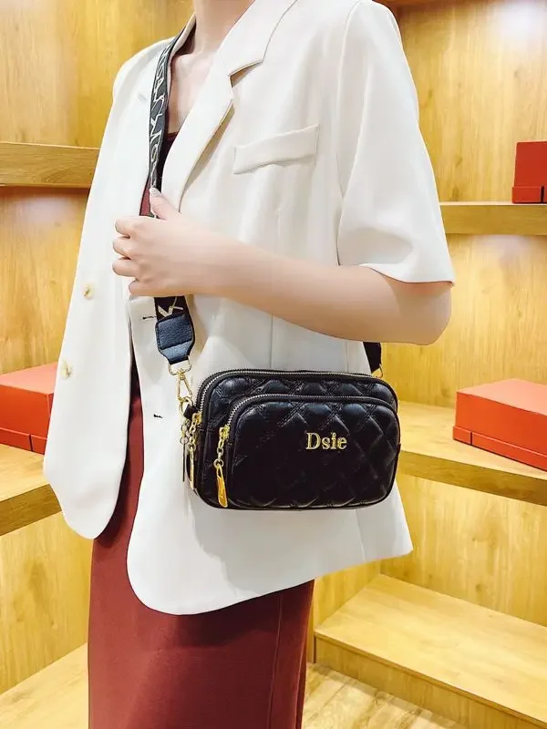 

Women's 2025 Quilted Crossbody Bag Designer Inspired Phone Purse Multi-Compartment Shoulder Tote Casual Chic Handbag