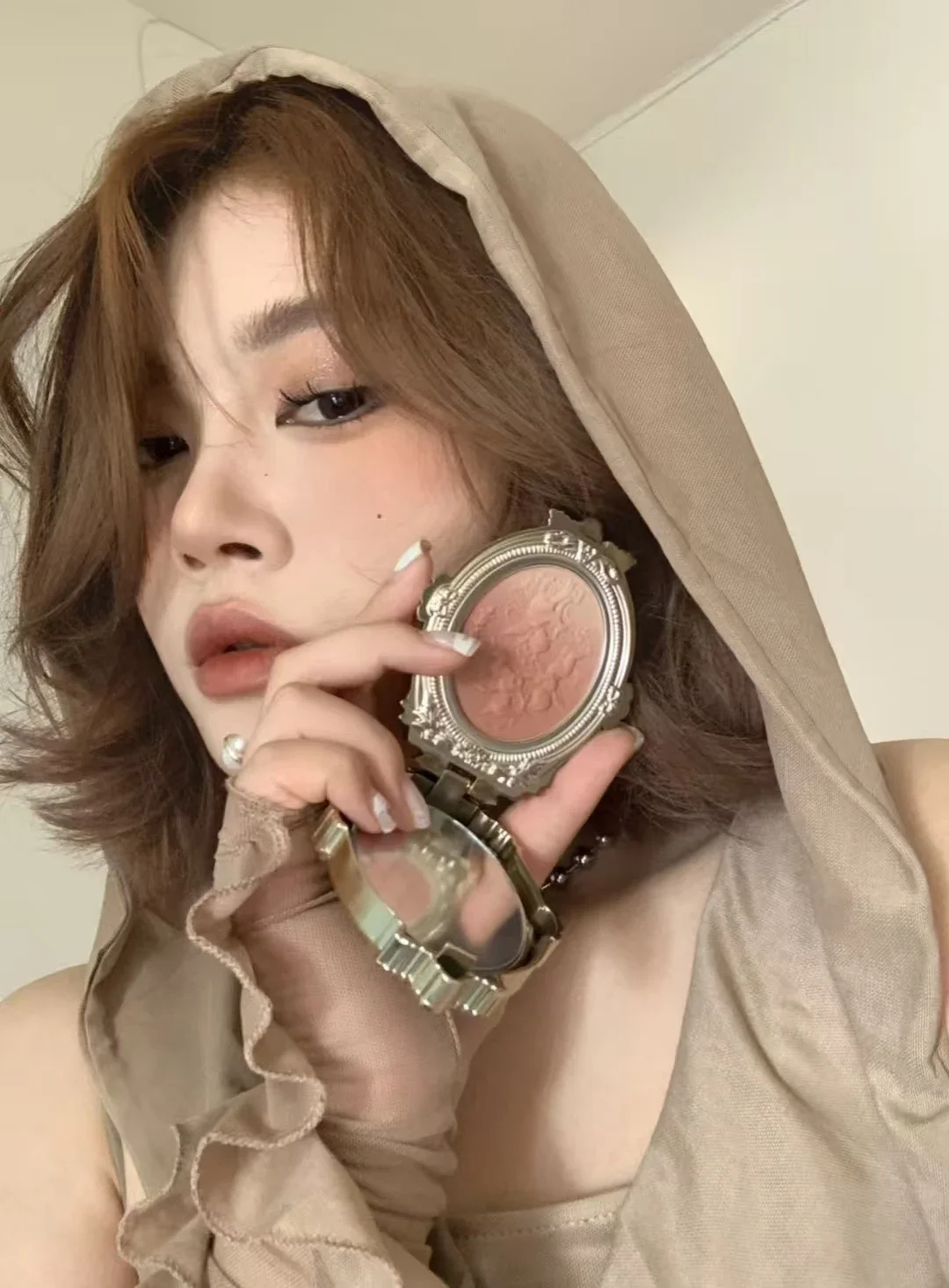 Cheerflor anjo em relevo gradiente blush crueldade-livre pó blush feminino acabamento fosco contorno rosto blush maquiagem nude 4.5g