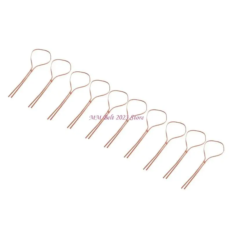 

49ME Pack Of 10 Crafting Straw Hat Ropes PU Hat String For Crafting Personalizing Straw Hats Craft Project Hat Decoration
