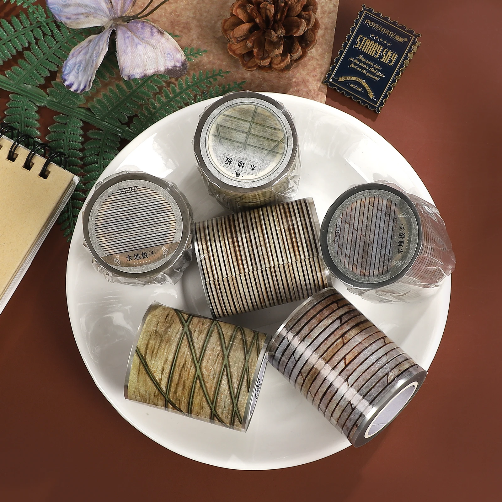 50Mm*5M Vintage Woo… - image