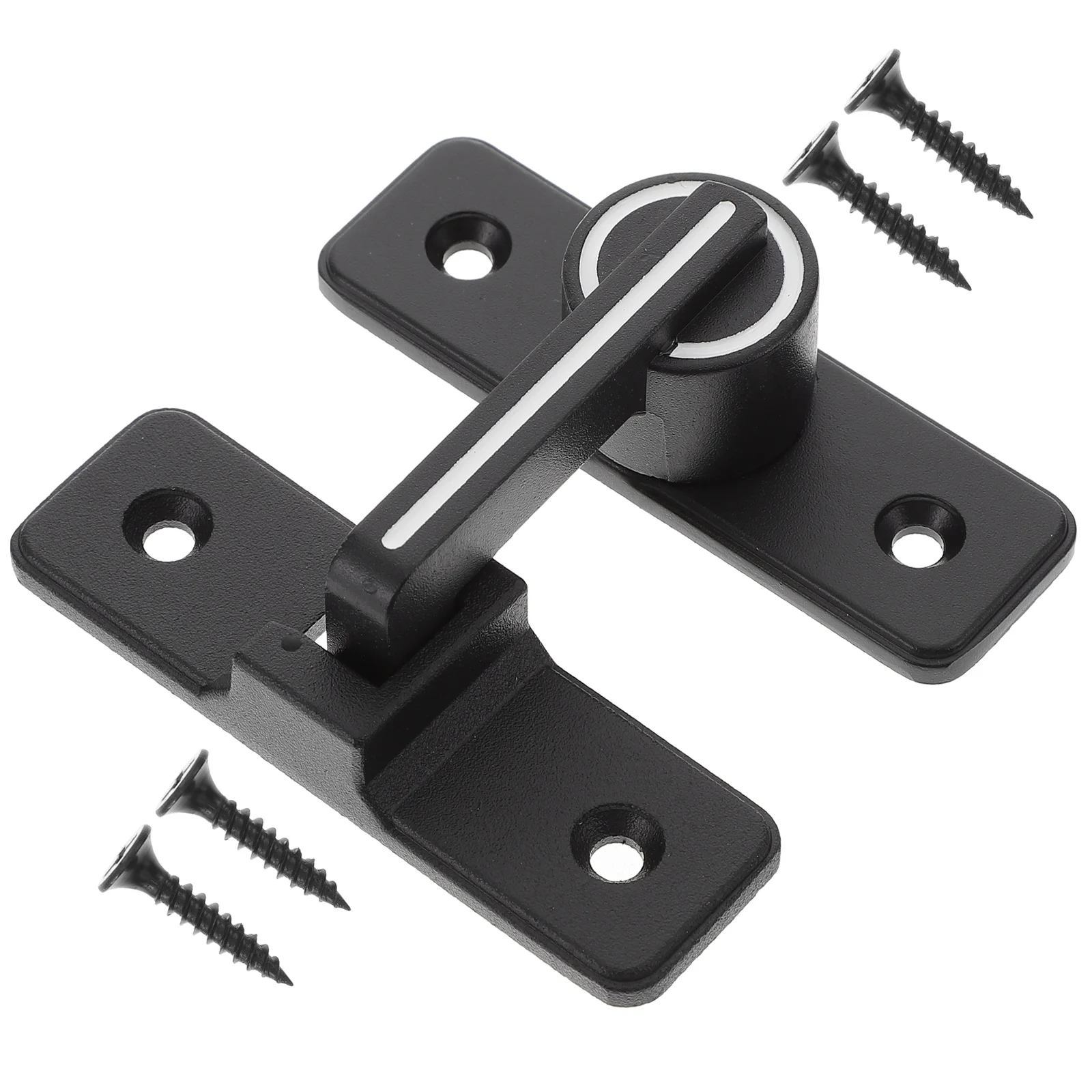 

Door Lock Buckle Right Angle Safety Bolt Luminous Design for Sliding Doors Gates Zinc Alloy Durable Door Lock Security