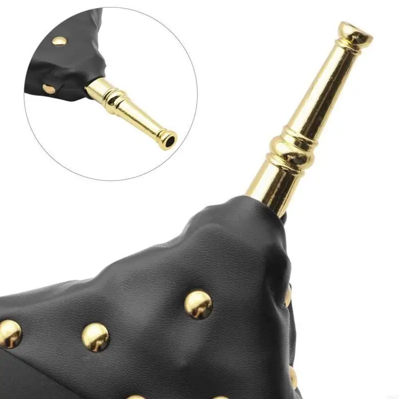 H58C 16 ''x 7'' منفاخ الموقد مع حزام معلق فوهة منفاخ الهواء الخشبي للحريق #4