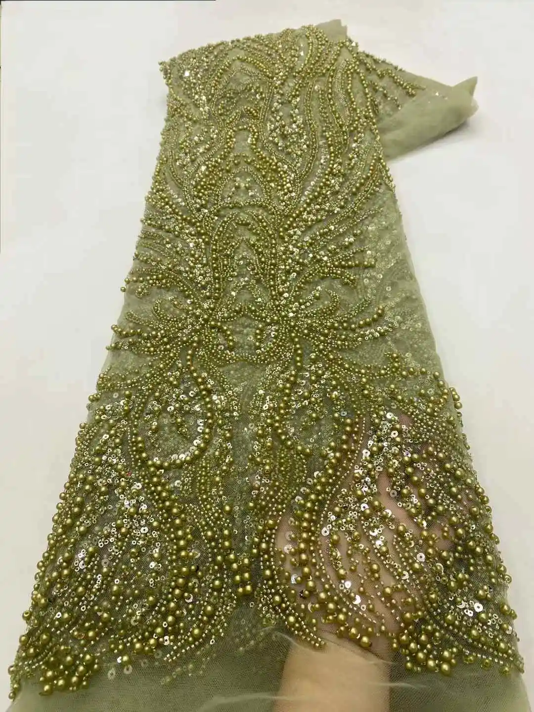 الجملة الأفريقي الثقيلة مطرز أقمشة الدانتيل 2025 جودة عالية النيجيري الفاخرة الترتر الدانتيل الفرنسية تول النسيج لفستان الحفلات ،