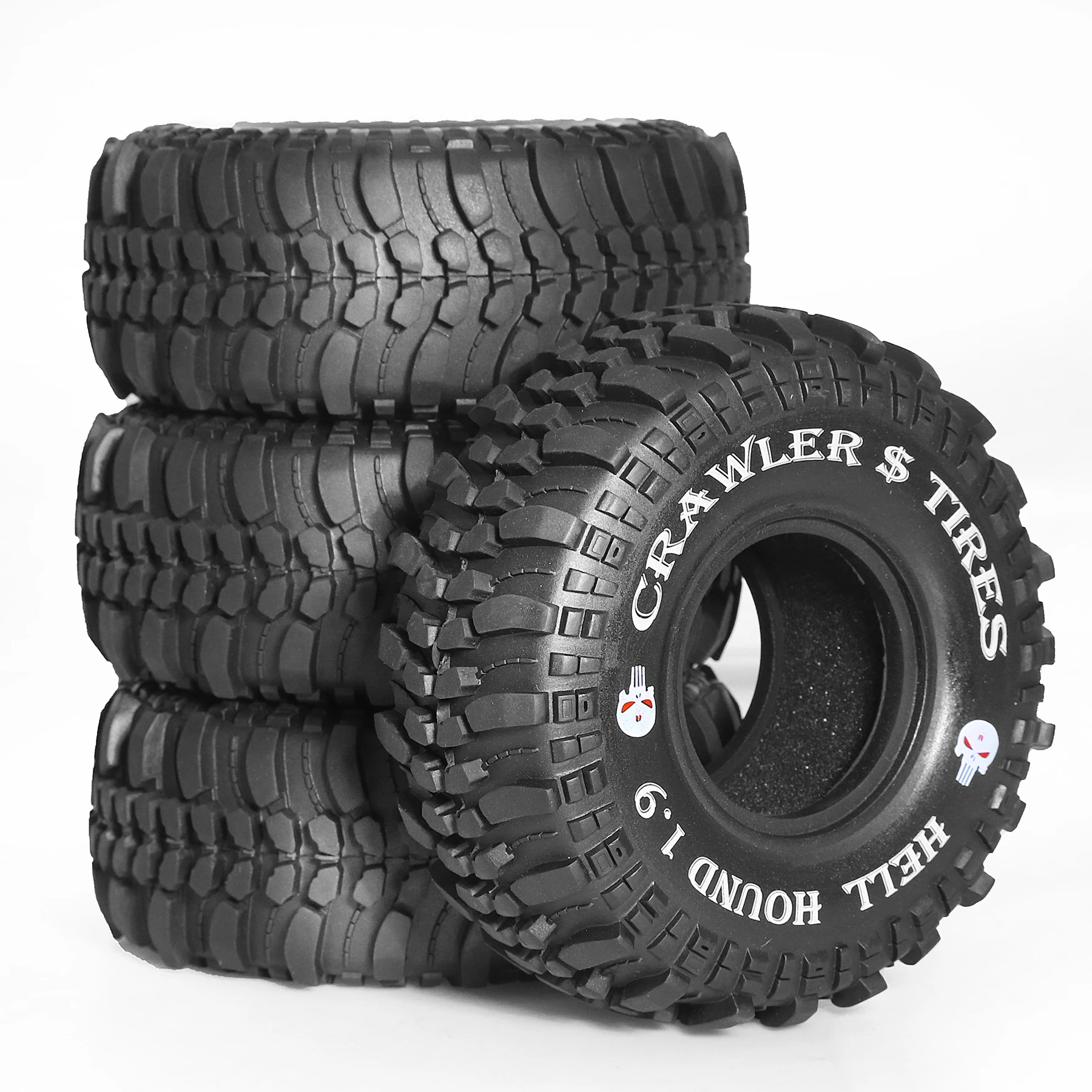 

1.9 RC Crawler Tires 1/10 Rock Rubber Tyres For 1:10 RC Crawler Car CC01 TRX4 Axial SCX10 II RC4WD Gen8 1.9" Beadlock Hubs