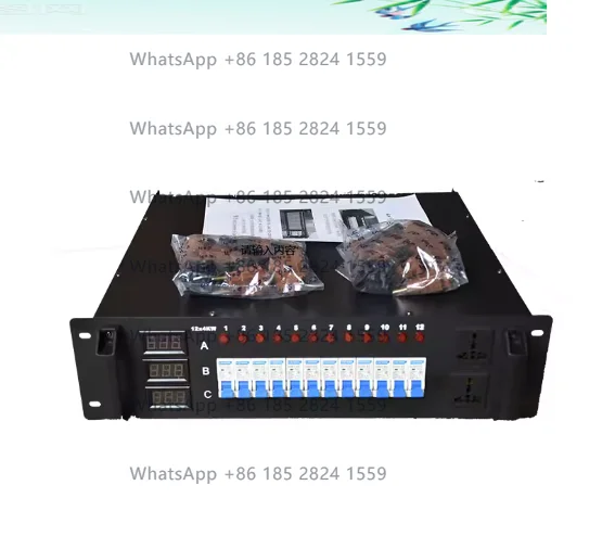 12 chann els 4000W through box 4kw dimming table distribution box, power supply silicon box, stage audio lighting power box NEW