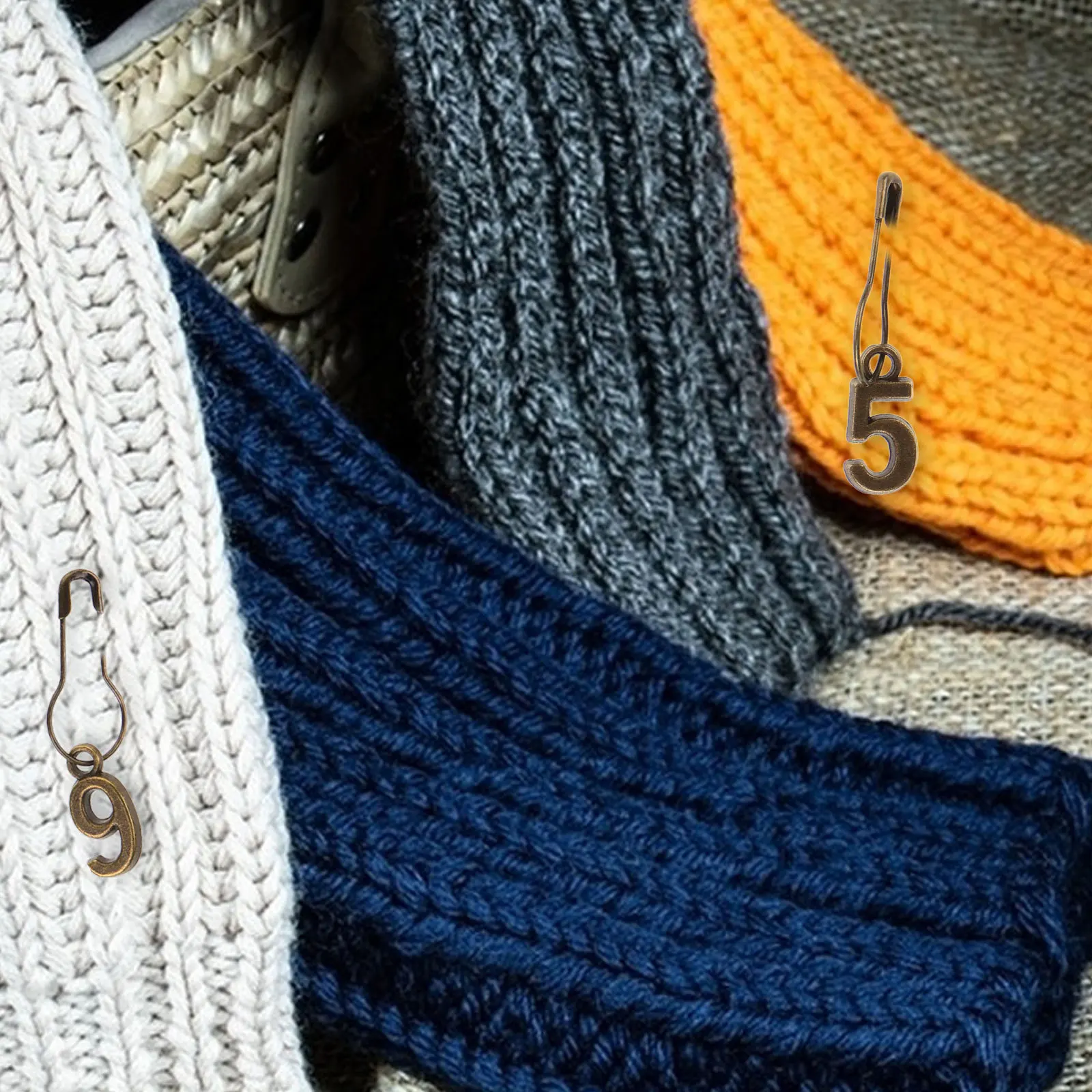 

10Pcs Metal Stitch Markers Safe Durable Crochet Accessories DIY Crafts Knitting Tools Sweater Link Buckle Stitch Markers