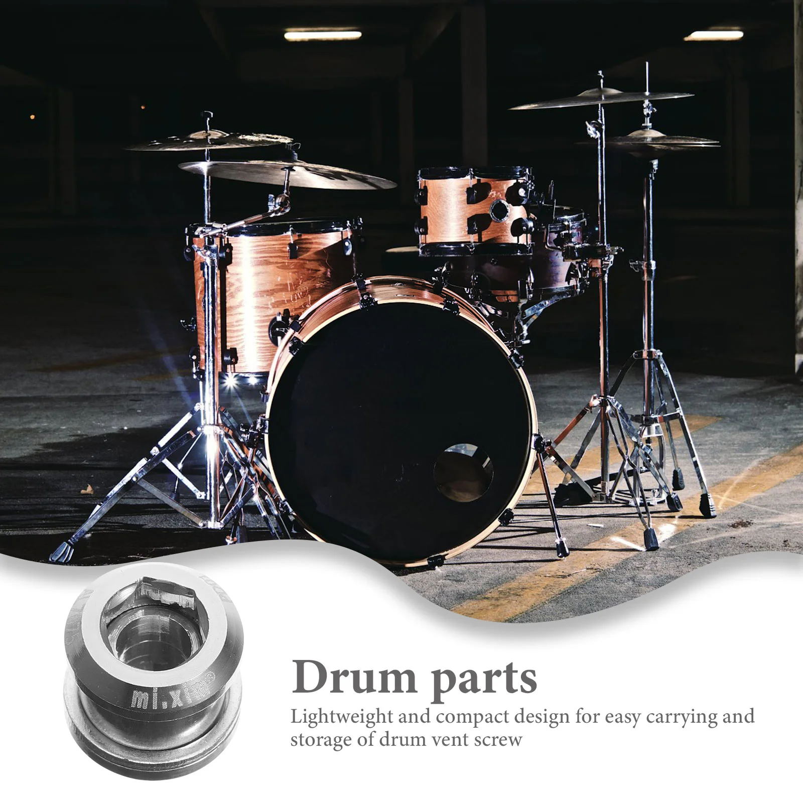 Snare Drum Air Hole Screw Parts Shield Gasket Practice Pad Wind Accessories Bass Percussion Supply